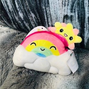 Squishmallows NWT Belina the Rainbow Clip